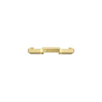Gucci Gucci Link To Love 18K Yellow Gold Studded Ring - Size 6.75