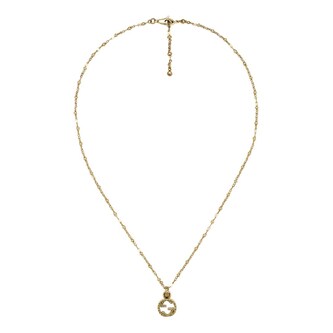 Gucci Gucci 18ct Yellow Gold Interlocking G Textured Pendant Gucci Gucci 18ct Yellow Gold Interlocking G Textured Pendant