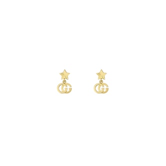 Gucci GG Running 18K Yellow Gold Drop Earrings