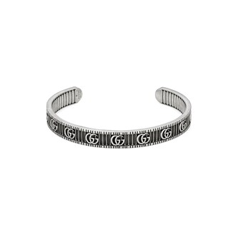 Gucci Sterling Silver GG Marmont Bangle - Size Extra Large