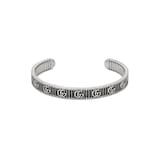 Gucci Sterling Silver GG Marmont Bangle - Size Extra Large