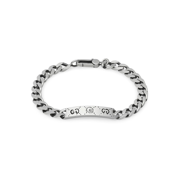 Gucci Sterling Silver Gucci Ghost Bracelet - Size Large