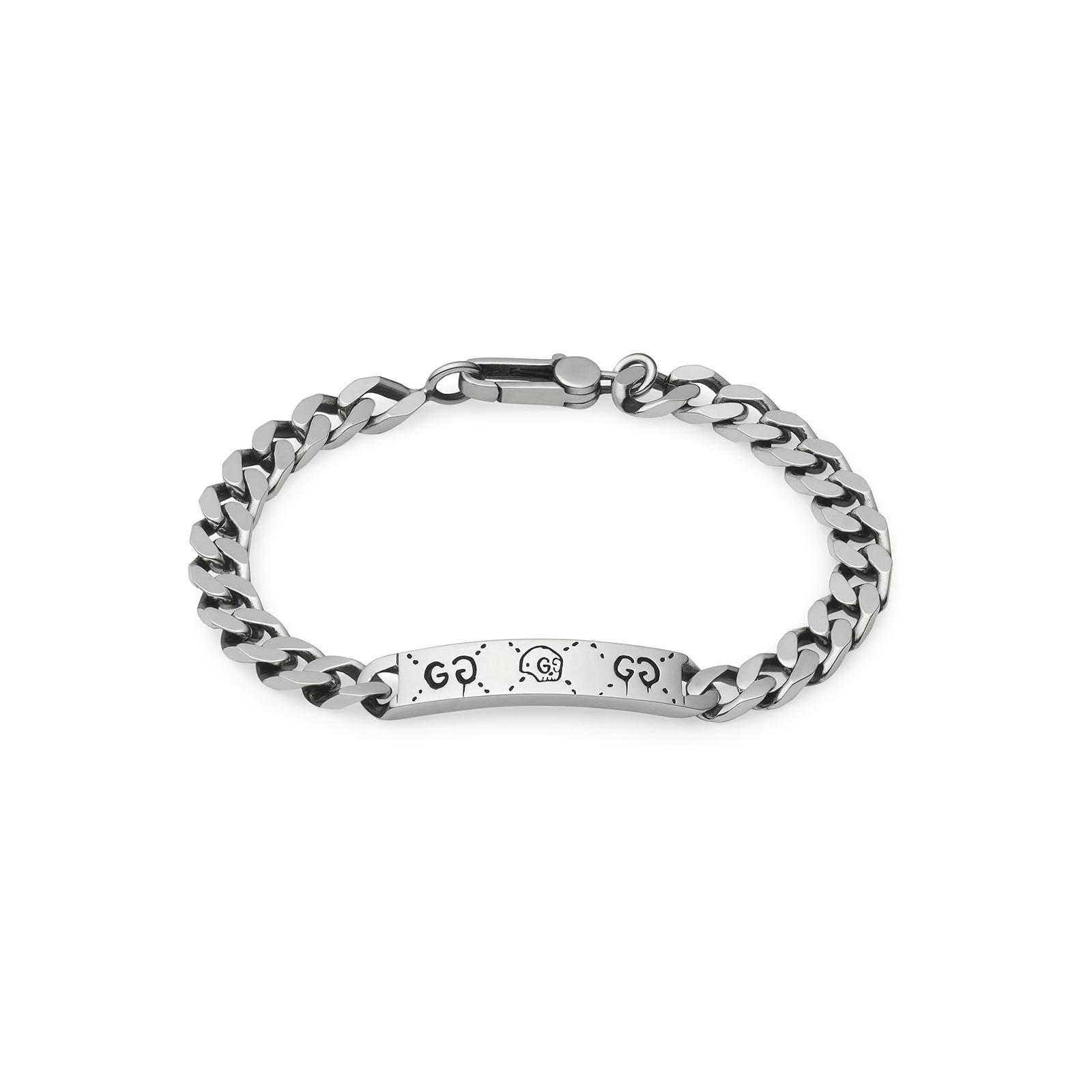 Gucci Sterling Silver Gucci Ghost Bracelet - Size Large