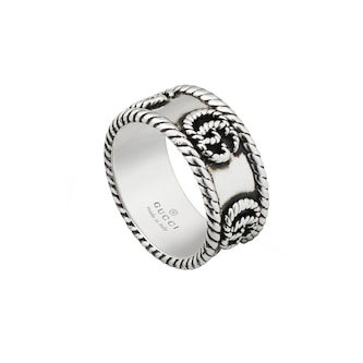 Gucci GG Marmont Sterling Silver Ring - Size 7.5