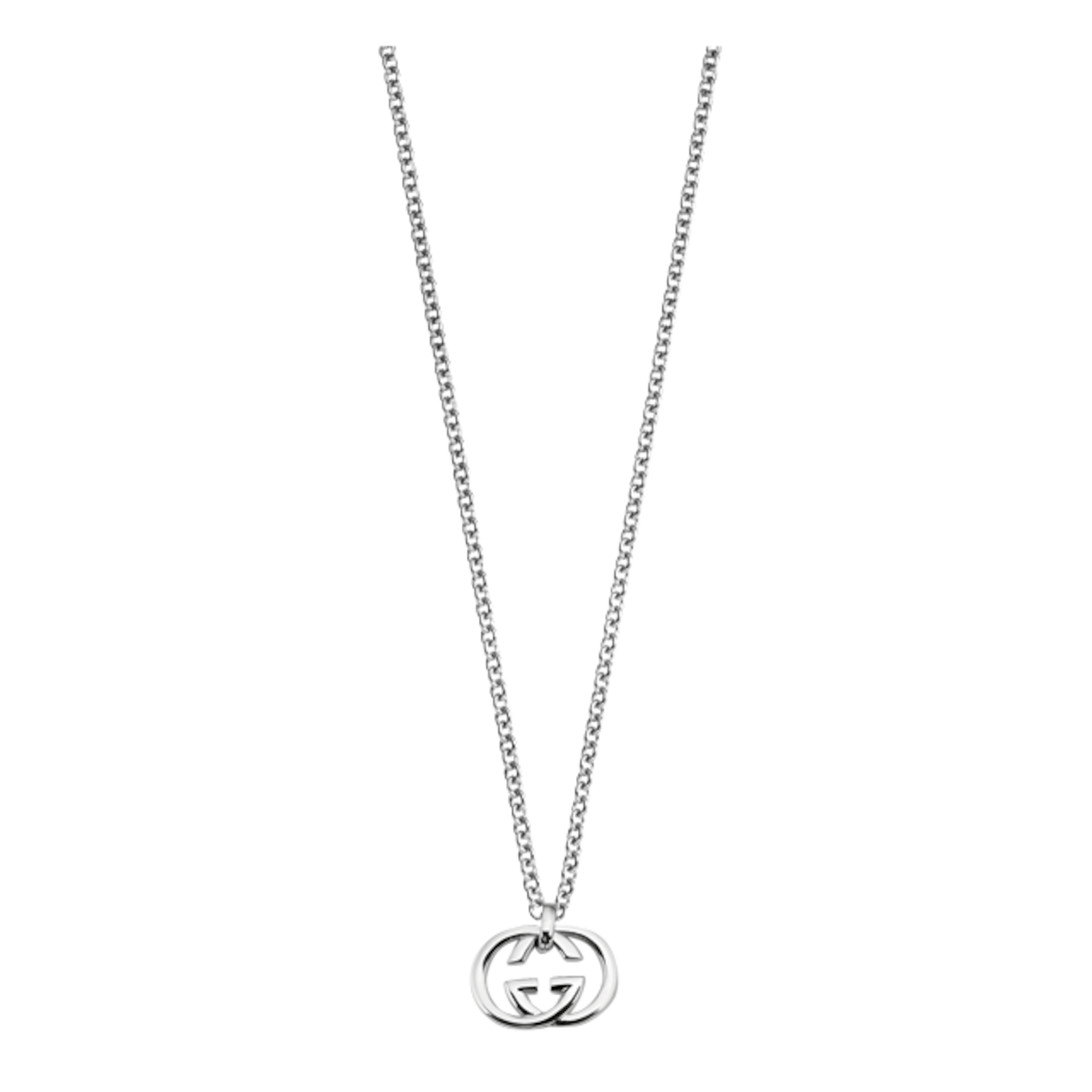 Gucci Britt Silver Double G Necklace YBB190484001U | Goldsmiths