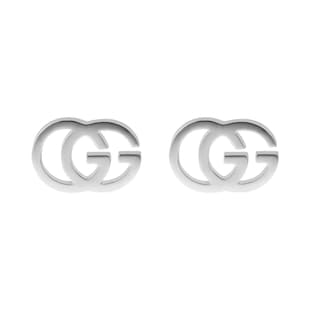 Gucci GG Running Tissue 18ct Gold Stud Earrings