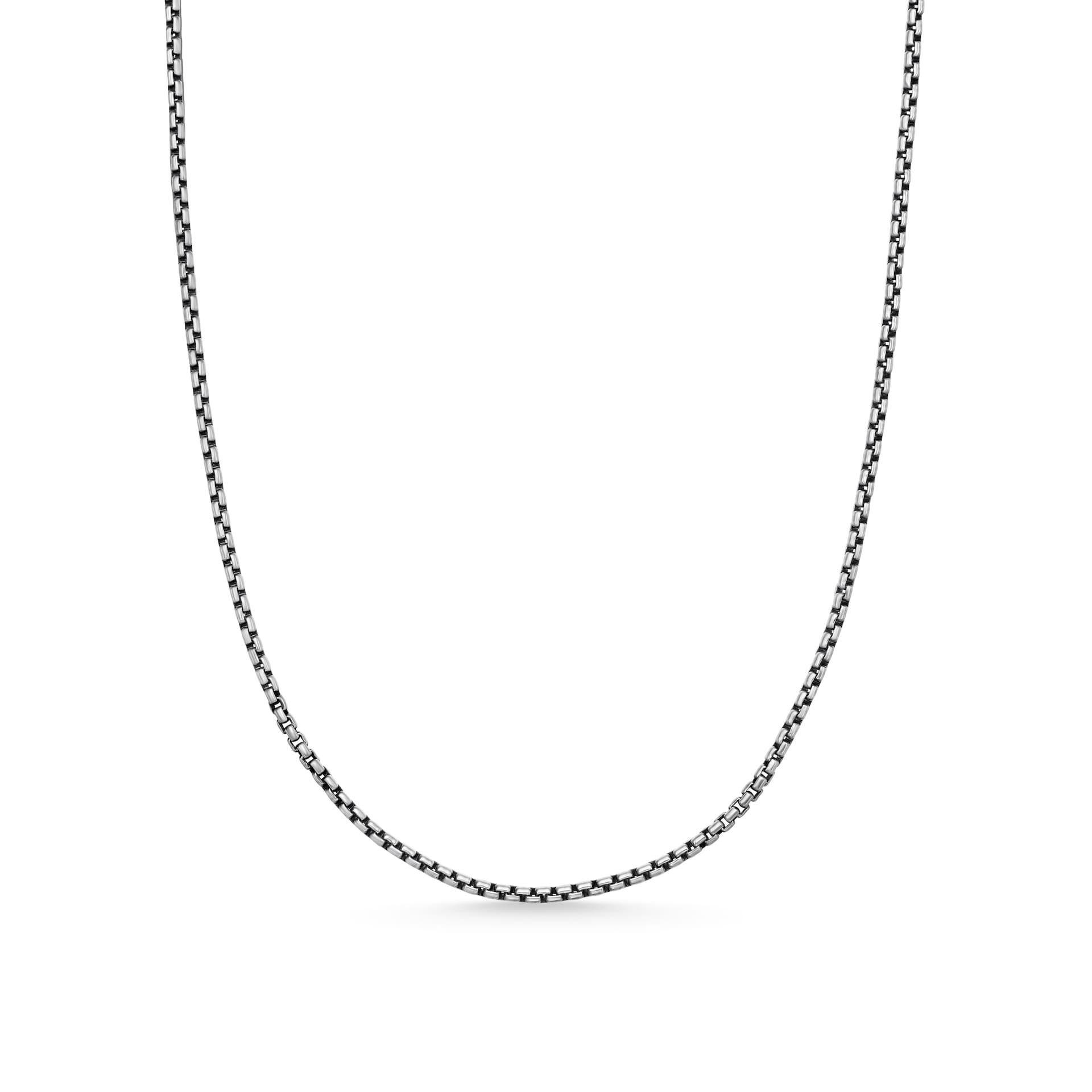 David Yurman Box Chain Necklace in Sterling Silver, 1.7mm