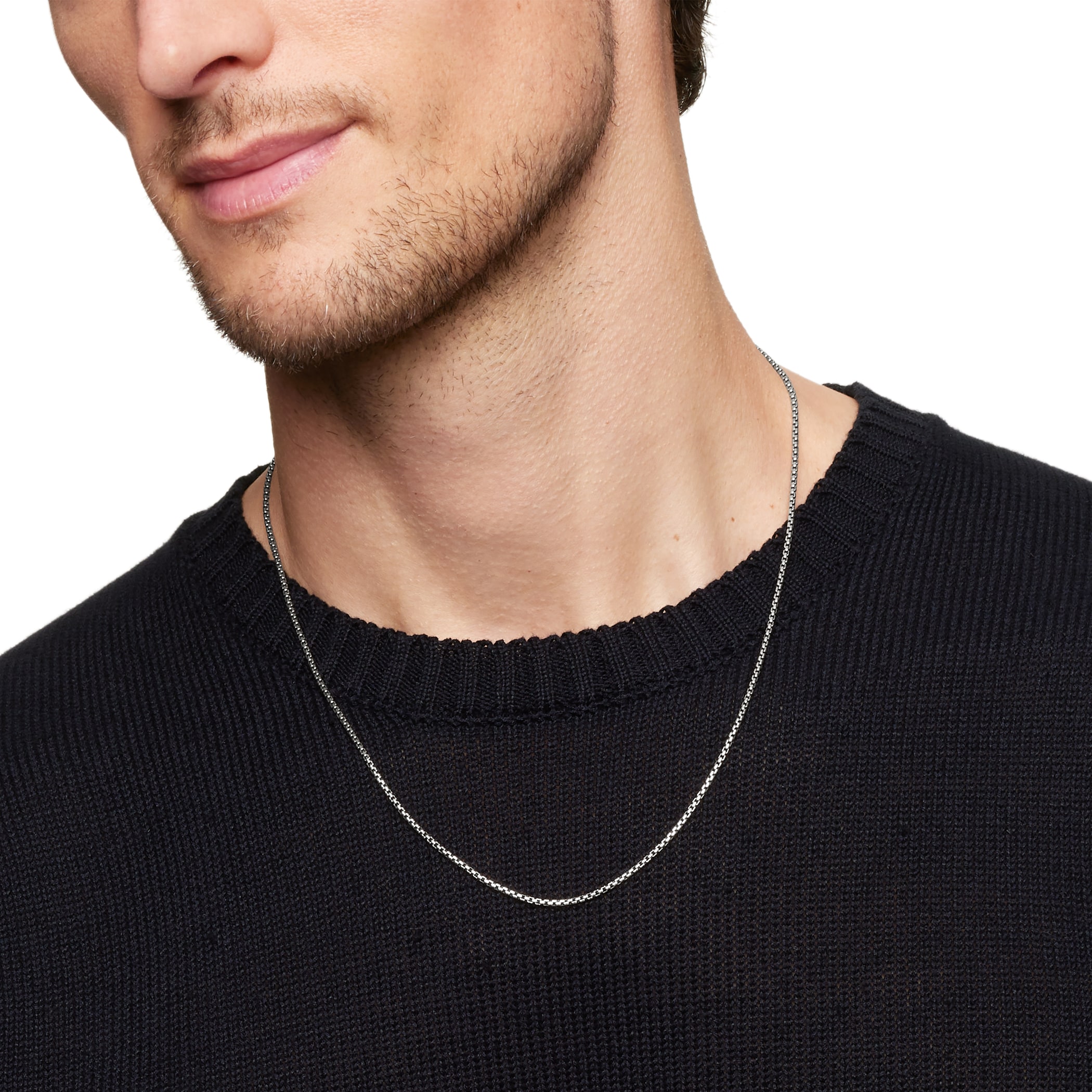 David Yurman Box Chain Necklace in Sterling Silver, 1.7mm David Yurman Box Chain Necklace in Sterling Silver, 1.7mm
