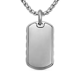 David Yurman Sculpted Cable Tag in Sterling Silver, 35mm