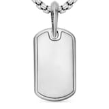David Yurman Sculpted Cable Tag in Sterling Silver, 21mm