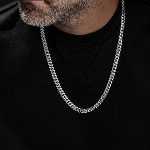 David Yurman Curb Chain Necklace in Sterling Silver, 8mm
