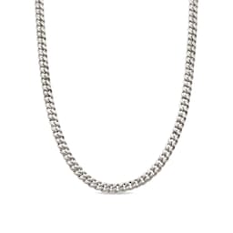 37360169 - Curb Chain Necklace in Sterling Silver, 6mm