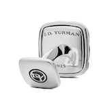David Yurman Sculpted Cable Cushion Cufflinks in Sterling Silver, 17mm