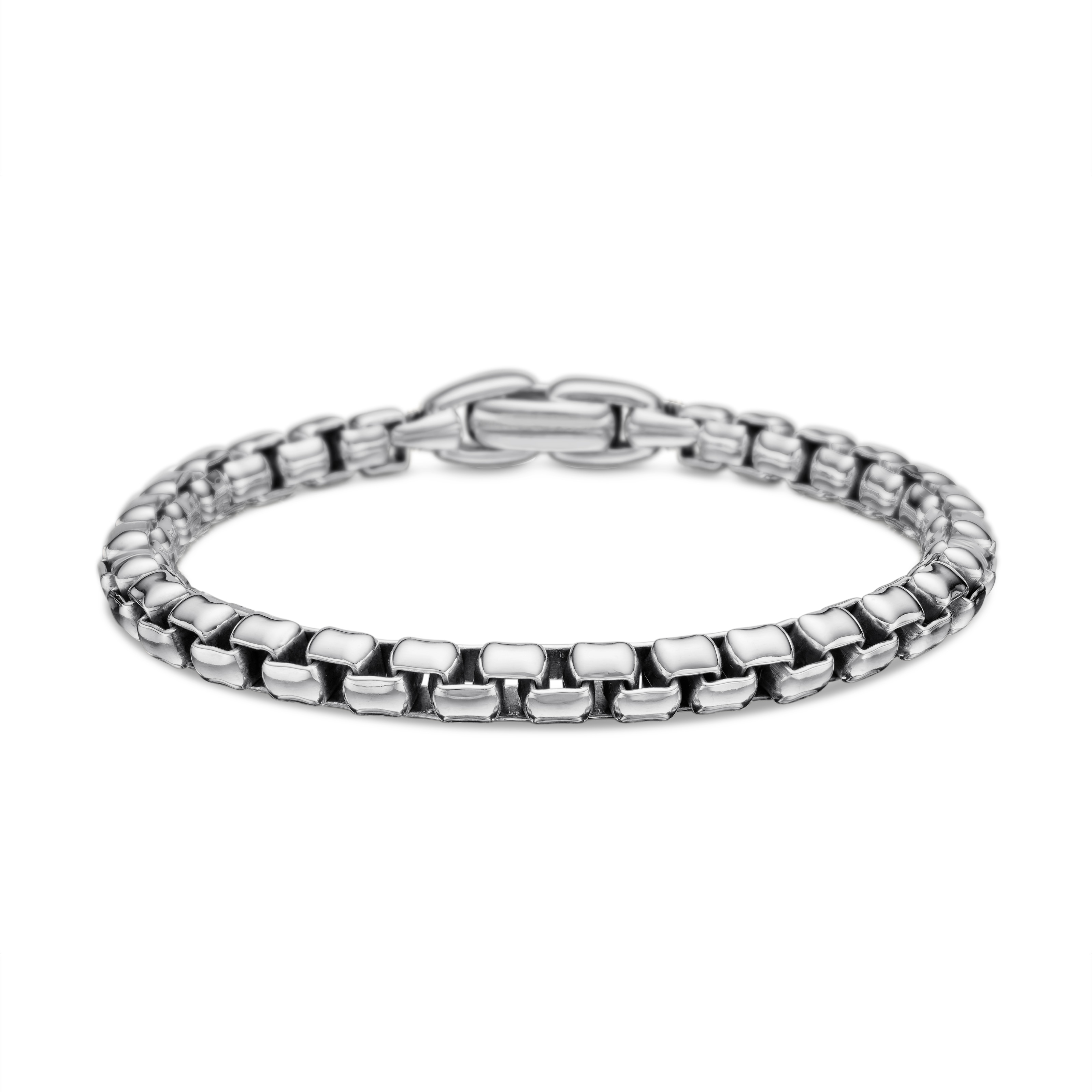 Box Chain Bracelet in Sterling Silver, 5mm