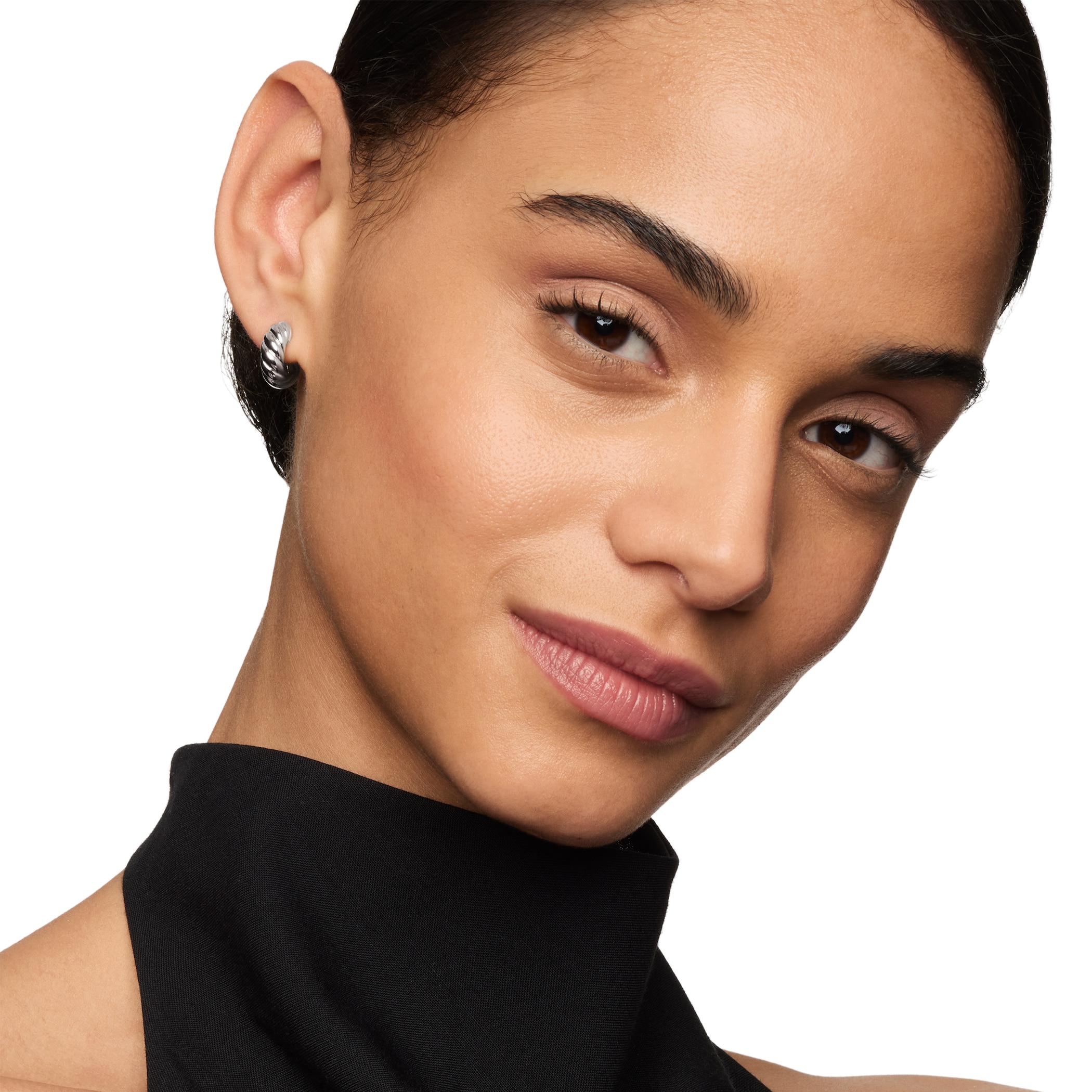 David Yurman Sculpted Cable Hoop Earrings in Sterling Silver, 14.4mm David Yurman Sculpted Cable Hoop Earrings in Sterling Silver, 14.4mm