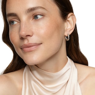 David Yurman Sculpted Cable Hoop Earrings in Sterling Silver, 18.6mm