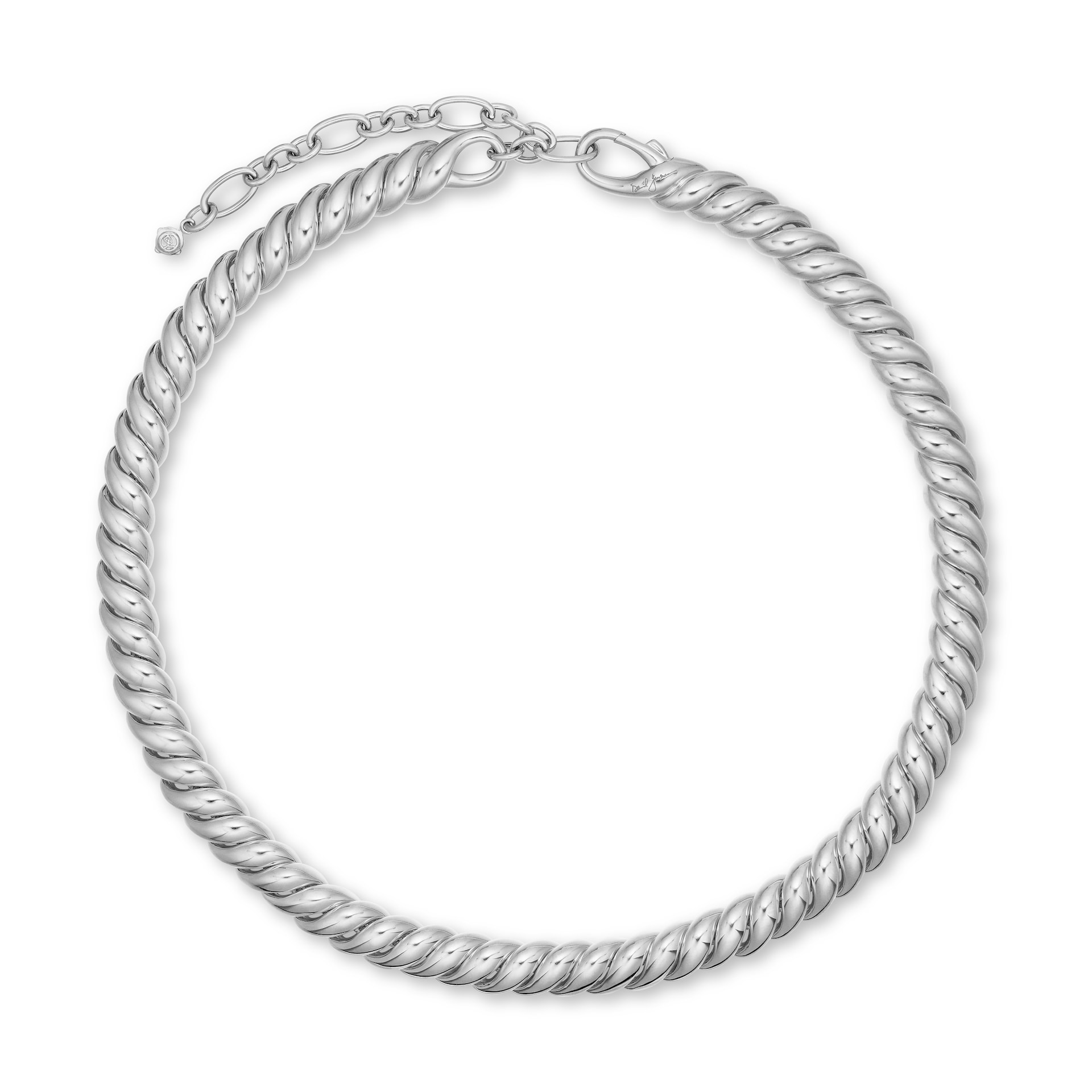 David Yurman Sculpted Cable Necklace in Sterling Silver, 8.5mm