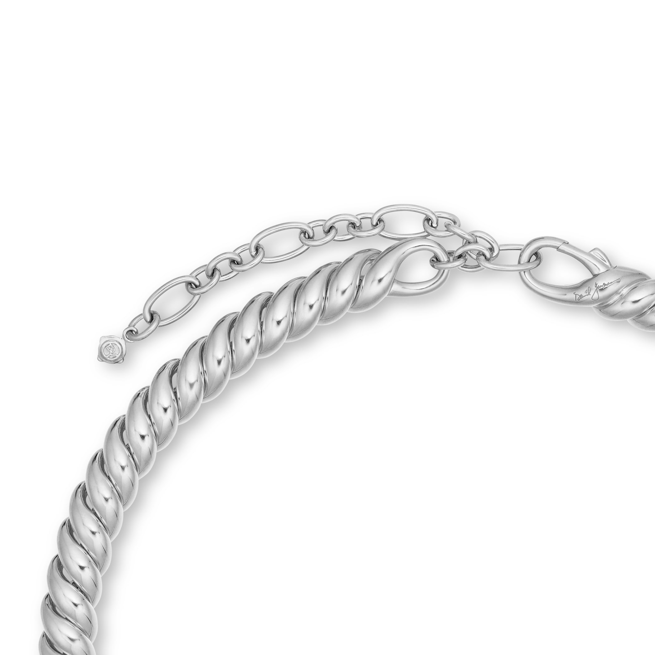 David Yurman Sculpted Cable Necklace in Sterling Silver, 8.5mm David Yurman Sculpted Cable Necklace in Sterling Silver, 8.5mm