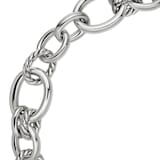 David Yurman DY Mercer™ Chain Necklace in Sterling Silver with Diamonds, 25mm