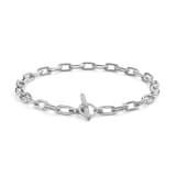 David Yurman DY Madison® Toggle Chain Necklace in Sterling Silver with Diamonds 11mm