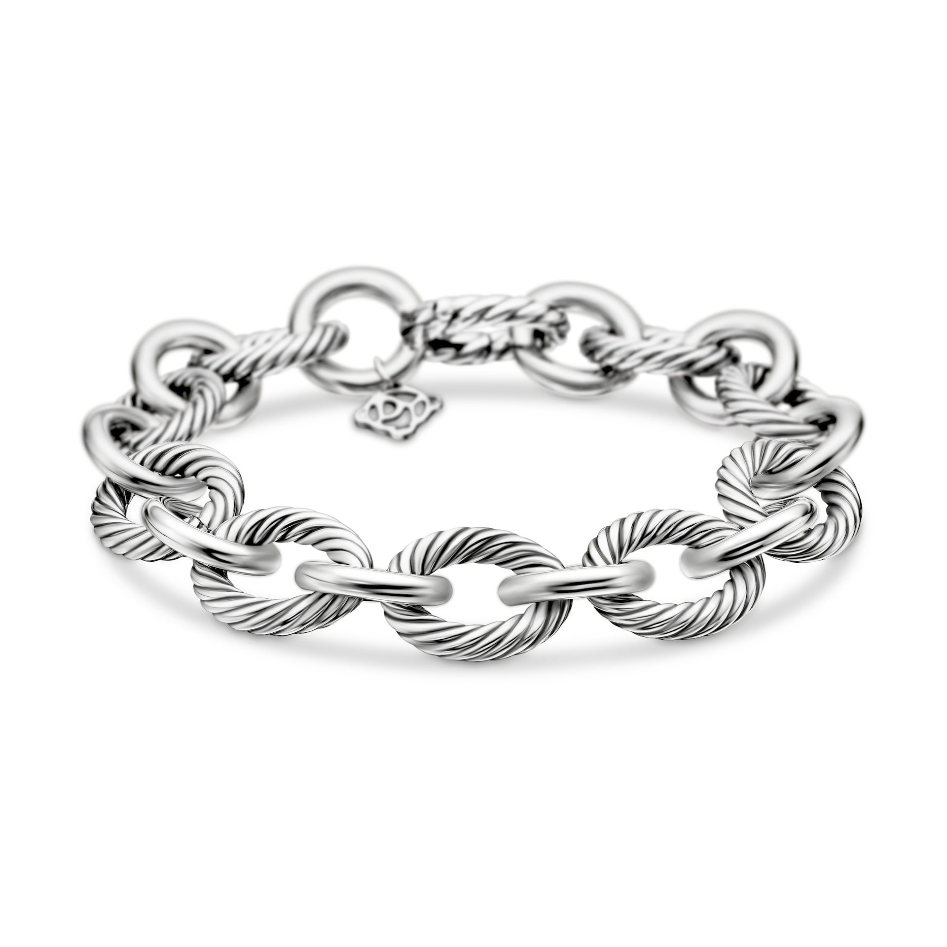 David Yurman Oval Link Chain Bracelet in Sterling Silver, 12mm