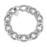 David Yurman Oval Link Chain Bracelet in Sterling Silver, 12mm