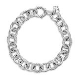 David Yurman Oval Link Chain Bracelet in Sterling Silver, 10mm