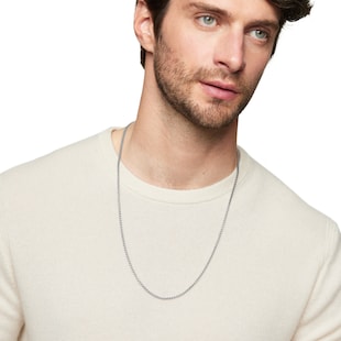 David Yurman Box Chain Necklace in Sterling Silver, 2.7mm