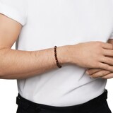 David Yurman Spiritual Beads Bracelet In Sterling Silver With Red Tiger's Eye, 6mm