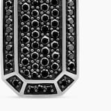 David Yurman Streamline® Amulet In Sterling Silver With Black Diamonds, 22mm