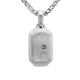 David Yurman Streamline® Amulet In Sterling Silver With Black Diamonds, 22mm