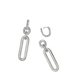 David Yurman Lexington Double Link Drop Earrings In Sterling Silver, 53.5mm