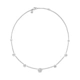 David Yurman Starburst Station Chain Necklace In Sterling Silver With Diamonds, 9.5mm