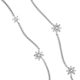 David Yurman Starburst Station Chain Necklace In Sterling Silver With Diamonds, 9.5mm