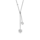 David Yurman Starburst Y Necklace In Sterling Silver With Diamonds