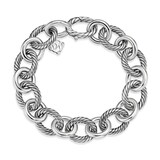 David Yurman Oval Link Chain Bracelet In Sterling Silver, 12mm
