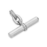 David Yurman Lexington Chain Necklace In Sterling Silver With Diamonds, 9.8mm