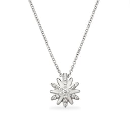 37360201 - Petite Starburst Pendant Necklace In Sterling Silver With Diamonds, 10.5mm