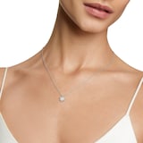 David Yurman Petite Starburst Pendant Necklace In Sterling Silver With Diamonds, 10.5mm