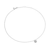 David Yurman Petite Starburst Pendant Necklace In Sterling Silver With Diamonds, 10.5mm