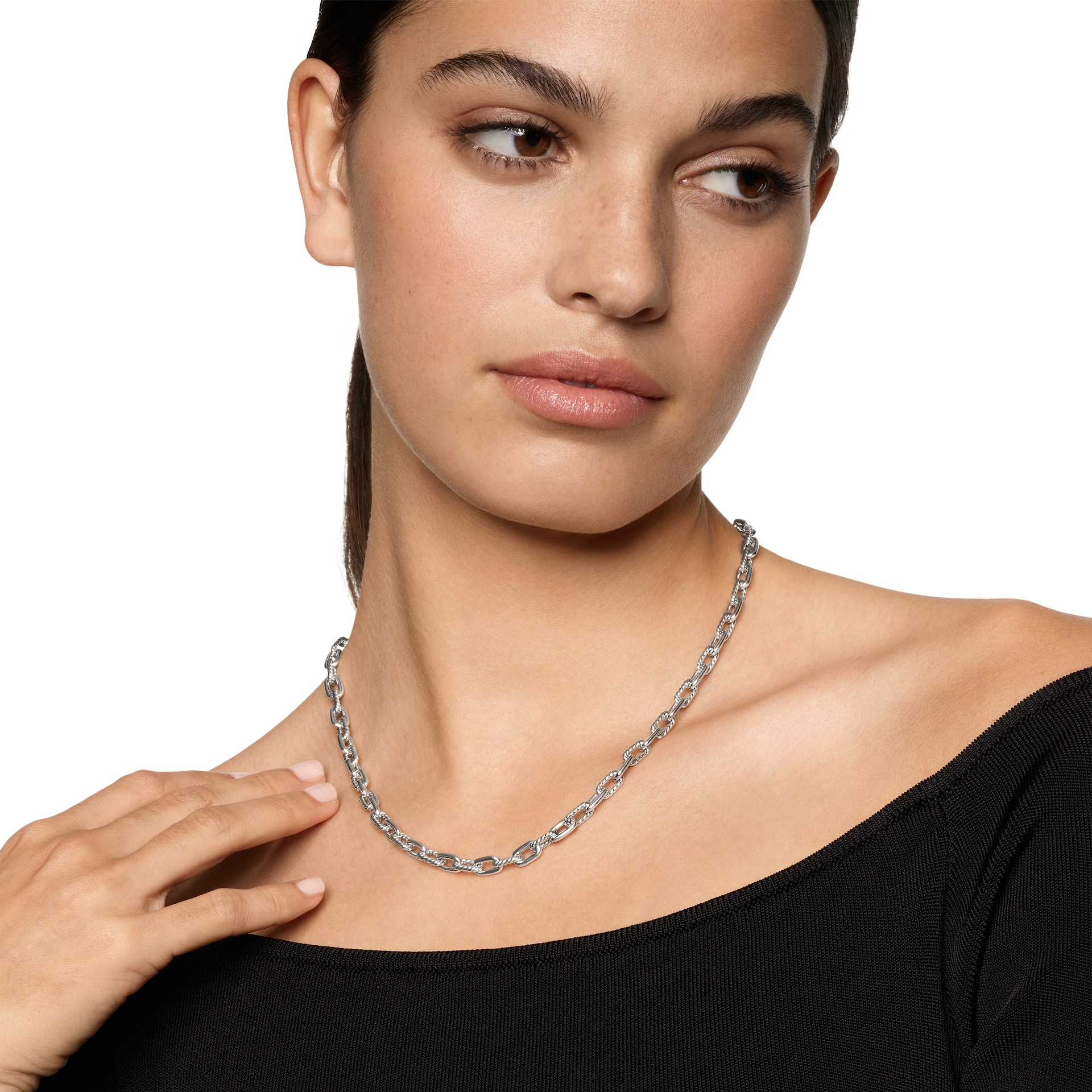 David Yurman DY Madison® Chain Necklace In Sterling Silver, 5.5mm