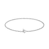 David Yurman DY Madison® Toggle Chain Necklace In Sterling Silver With Diamonds, 3mm
