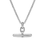 David Yurman DY Madison® Toggle Enhancer In Sterling Silver With Diamonds, 20mm
