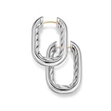 David Yurman DY Madison® Smooth Hoop Earrings In Sterling Silver, 24.3mm