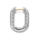 David Yurman DY Madison® Smooth Hoop Earrings In Sterling Silver, 24.3mm