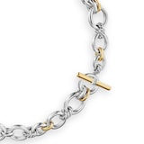 David Yurman DY Mercer™ Chain Necklace In Sterling Silver With Diamonds, 8mm