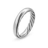 David Yurman DY Mercer™ Band Ring In Sterling Silver, 3.7mm
