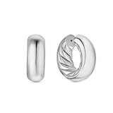David Yurman DY Mercer™ Hoop Earrings In Sterling Silver, 24.7mm