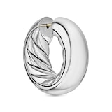David Yurman DY Mercer™ Hoop Earrings In Sterling Silver, 24.7mm