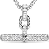 David Yurman DY Madison® Toggle Pendant In Sterling Silver With Diamonds, 29mm